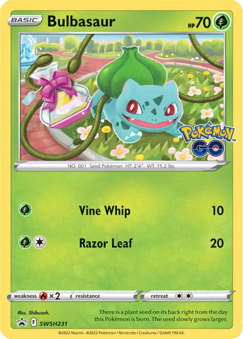Pokemon GO Bulbasaur Pin Collection Box with 3 Booster Packs English