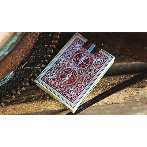 2x Bicycle 1900 Series Red Marked Playing Cards for Magic Tricks