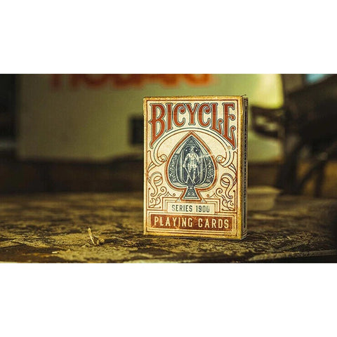 2x Bicycle 1900 Series Red Marked Playing Cards for Magic Tricks