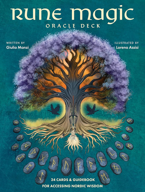 Rune Magic Oracle Deck Norse Rune Divination Cards with Guidebook