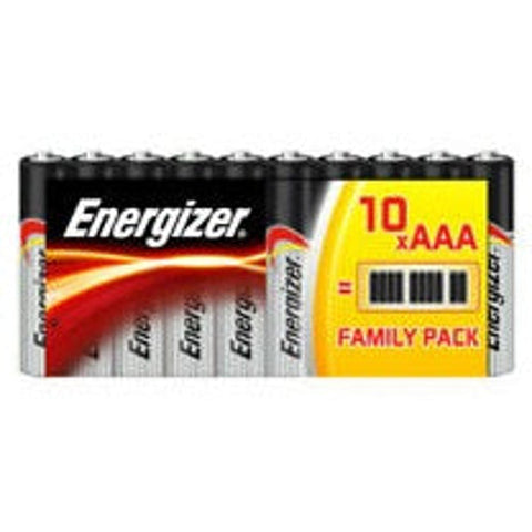 10x Energizer AAA Alkaline Power Batteries LR03 1.5V E92