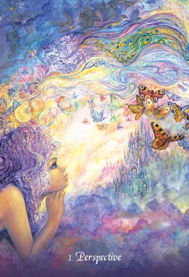Gratitude Oracle Cards Deck by Angela Hartfield & Josephine Wall Blue Angel