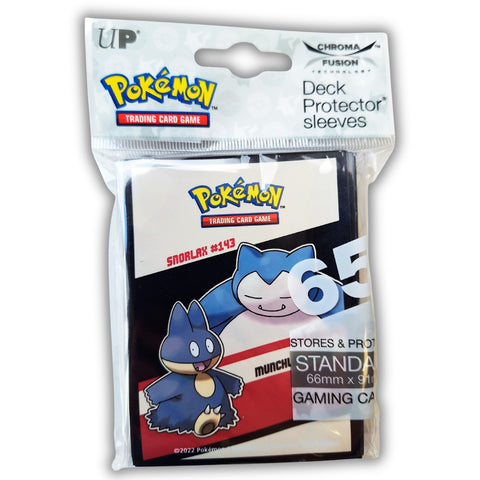 Ultra PRO Pokemon Deck Protector Sleeves Snorlax & Munchlax 65ct 66x91mm