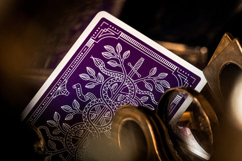 Monarchs Theory 11 Playing Cards Deck Purple Gold Magic Tricks Sealed