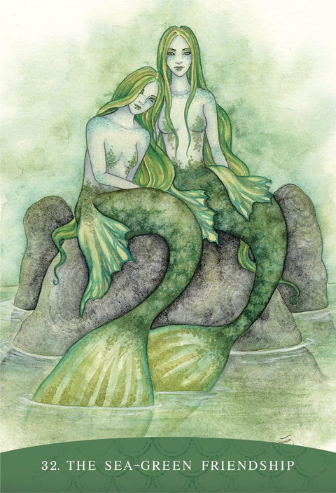 Sisters of the Sea Card Deck Mermaids Magic Blue Angel By Lucy Cavendish
