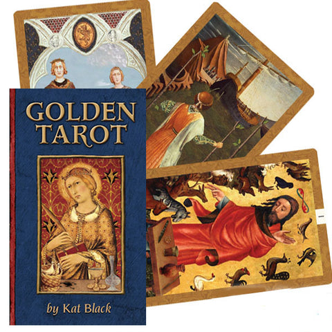 Golden Tarot Deck by Kat Black with Guidebook 78 Cards US Games Systems