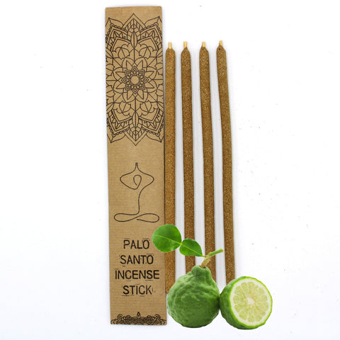 4x Palo Santo Large Bergamot Incense Sticks for Meditation by AW Gifts