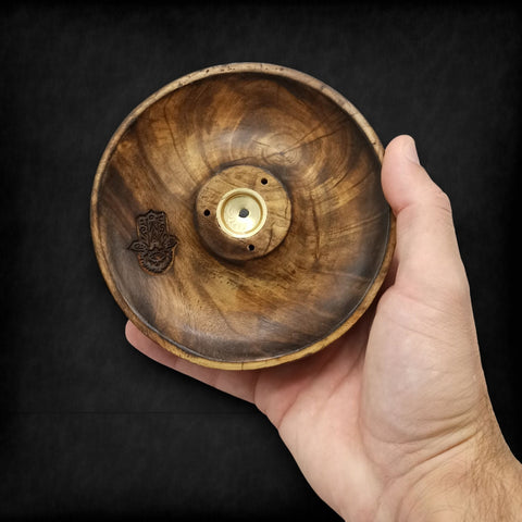 Incense Stick & Cone Burner Disc - Hamsa Ancient Wisdom