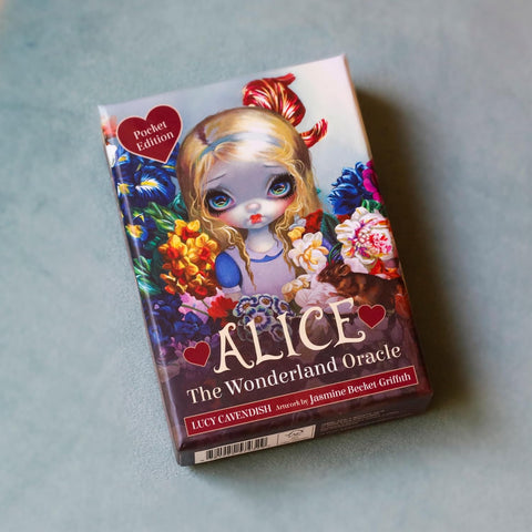 Alice in Wonderland Pocket Oracle Deck 45 Cards & Guidebook by Blue Angel