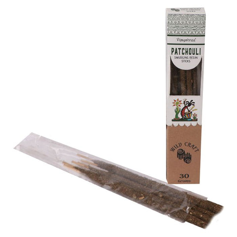 Golden Patchouli Smudging Resin Sticks – 6 Pack, Cleansing Incense, Nepal