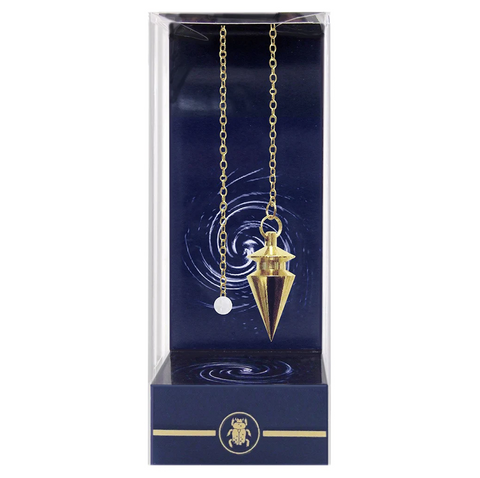 Gold Egyptian Pendulum Divination Dowsing Tool with Bag Lo Scarabeo