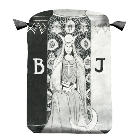 Dark Side of Tarot Satin Drawstring Bag 16x22.5cm by Lo Scarabeo