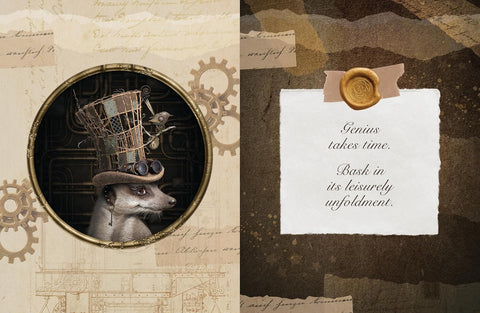 Zoologica Steampunk Pendulum Journal by Maxine Gadd Blue Angel 220pg