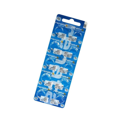 10x Renata 337 SR416SW 1.55V Silver Oxide Watch Batteries Mercury Free