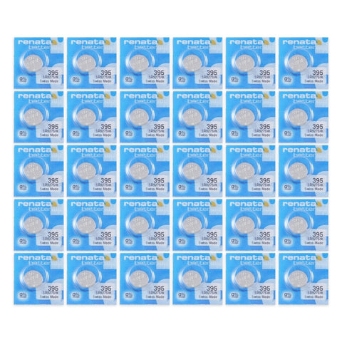 30x Renata 395 SR927SW Silver Oxide Watch Batteries