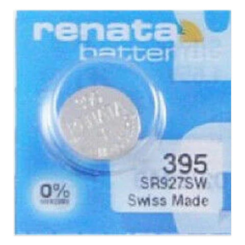 Renata 395 SR927SW Silver Oxide 1.55V Watch Battery – single cell