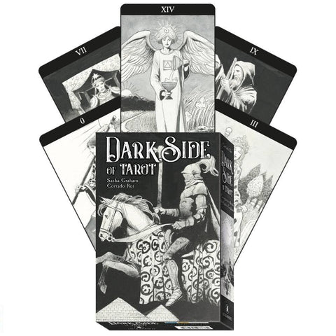 Dark Side of Tarot Deck & Guidebook by Sasha Graham, Corrado Roi, Lo Scarabeo