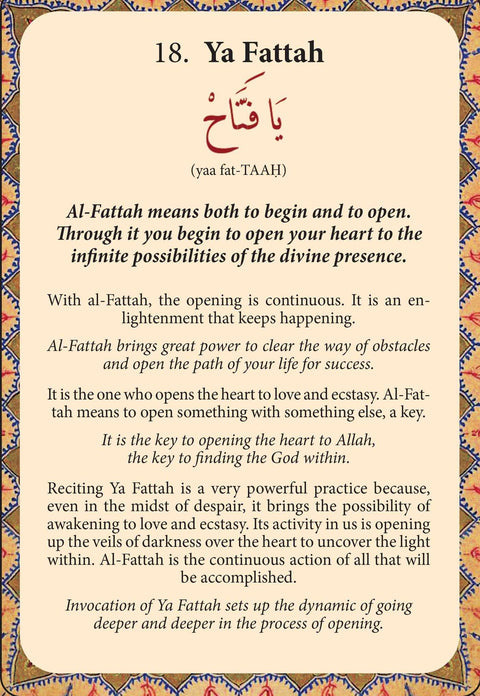 99 Beautiful Names Of Allah cards Insight Editions