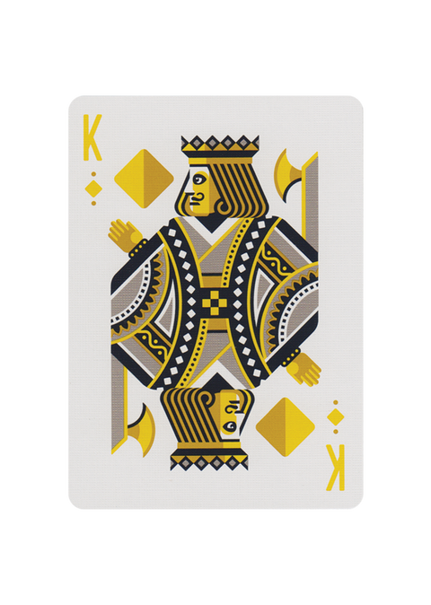 DKNG Yellow Wheel Playing Cards Poker Deck Bicycle Style Made in USA