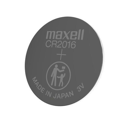 5x Maxell CR2016 3V Lithium Coin Cell Batteries for Watches & Key Fobs