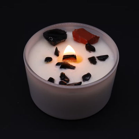 Chakra Crystal Candle - Root Chakra Ancient Wisdom