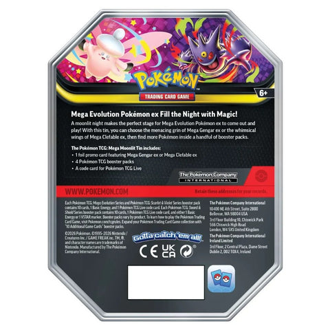 Pokémon Mega Moonlit Mega Clefable ex Tin (ENG)