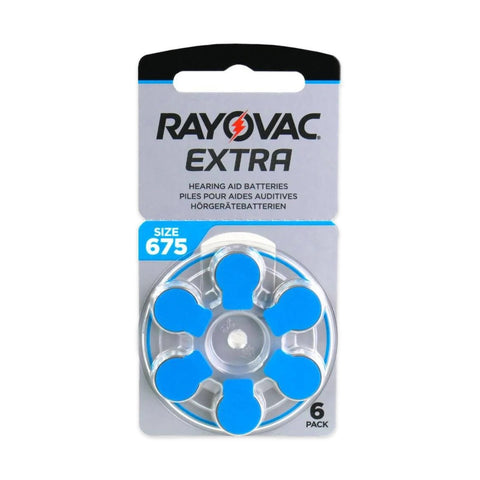 Rayovac Extra Advanced 675 PR44 hearing aid batteries