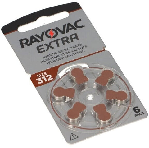 120x Rayovac 312 Hearing Aid Batteries Bulk Order PR41 DA312
