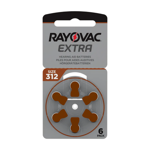 40 Rayovac Extra Size 312 Hearing Aid Batteries PR41 1.4V Zinc Air 8BL