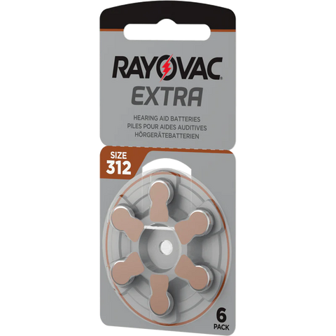 40 Rayovac Extra Size 312 Hearing Aid Batteries PR41 1.4V Zinc Air 8BL