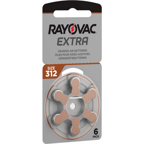 30x Rayovac 312 Hearing Aid Battery Pack PR41 DA312 Zinc Air Cells