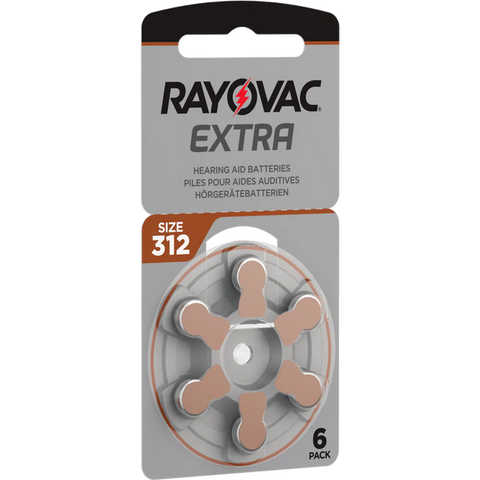 222x Rayovac 312 Hearing Aid Batteries Large Bulk Pack PR41