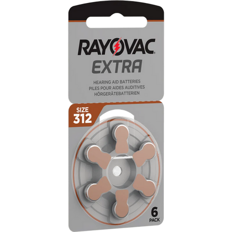150x Rayovac 312 Hearing Aid Batteries Care Home Pack PR41