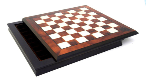 Italfama Roman vs Barbarian Metal Chess Set with Walnut Storage Board