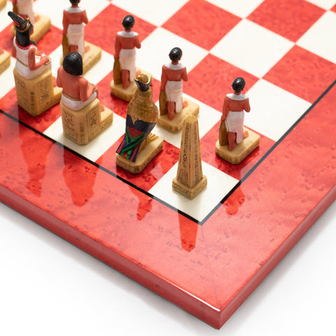 Italfama Romans vs Egyptians Chess Set with Fine Wood Board Italy