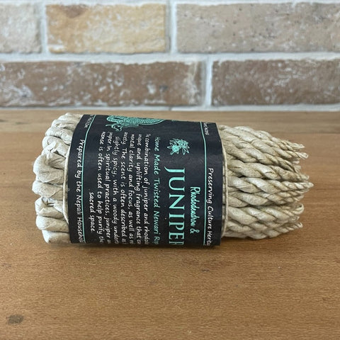 50x Rhododendron & Juniper Rope Incense Himalayan Natural Nepali 11cm