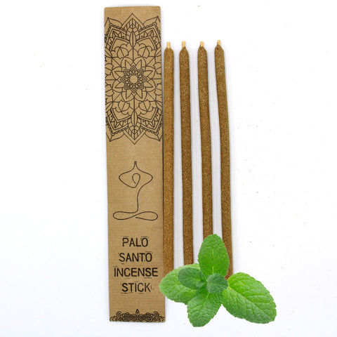 4x Palo Santo Mint Large Incense Sticks for Meditation by AW Gifts