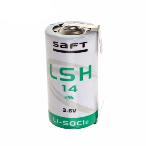 Saft LSH14 C Lithium Battery 3.6V 5800mAh Li-SOCl2 with U Solder Tags