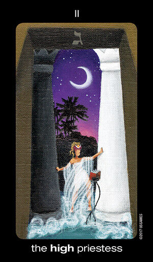 Sun and Moon Tarot Deck in Tin by Vanessa Decort – US Games – Velvet Bag