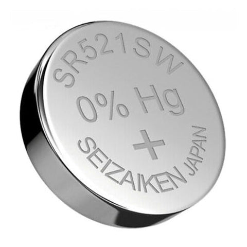 5x Seiko Seizaiken 379 SR521SW Silver Oxide 1.55V Watch Batteries