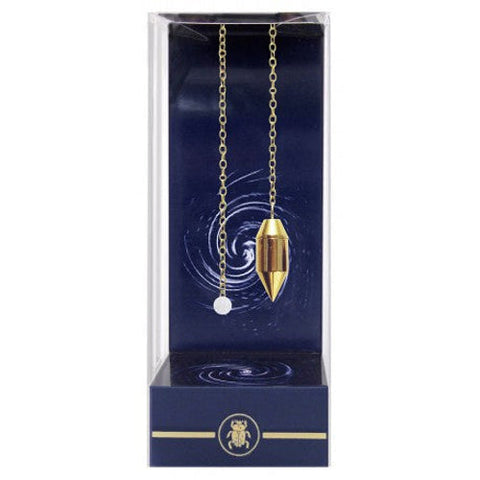 Lo Scarabeo Gold Divination Pendulum with Velvet Bag & Guide Booklet