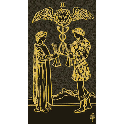 Lo Scarabeo Tarot Gold & Black Edition Deck 78 Cards Rider-Waite Guidebook