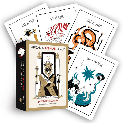 Arcanis Animal Tarot Cards Deck And Guidebook By David Depasquale