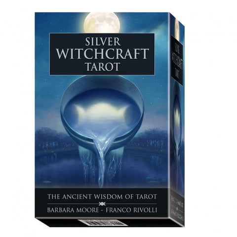 Silver Witchcraft Tarot Deck & Guidebook Set Pagan Lo Scarabeo