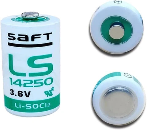 Saft LS14250 1/2 AA 3.6V Lithium Battery Li-SOCl2 14250 Cell Primary