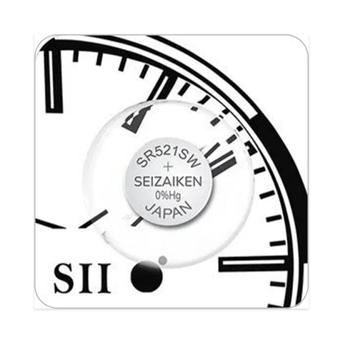 Seiko Seizaiken 379 SR521SW battery blister