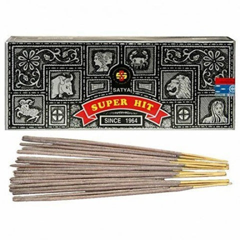 Satya Super Hit Incense Sticks 100g Approx 70 Sticks Hand Rolled India