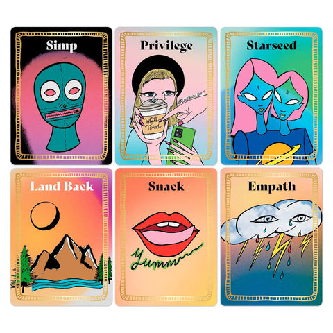 The Roast Iconic Oracle Cards 30-Card Deck by Marcella Kroll
