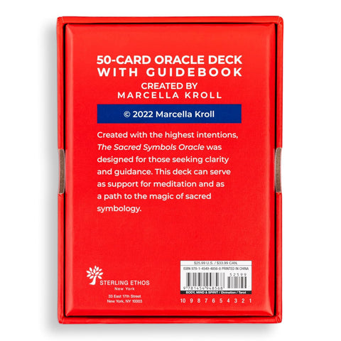 Sacred Symbols Oracle Cards 50-Card Divination Deck & Guidebook Sterling