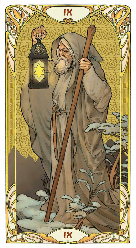 Golden Art Nouveau Tarot Grand Trumps 22 Cards Deck Esoteric Lo Scarabeo